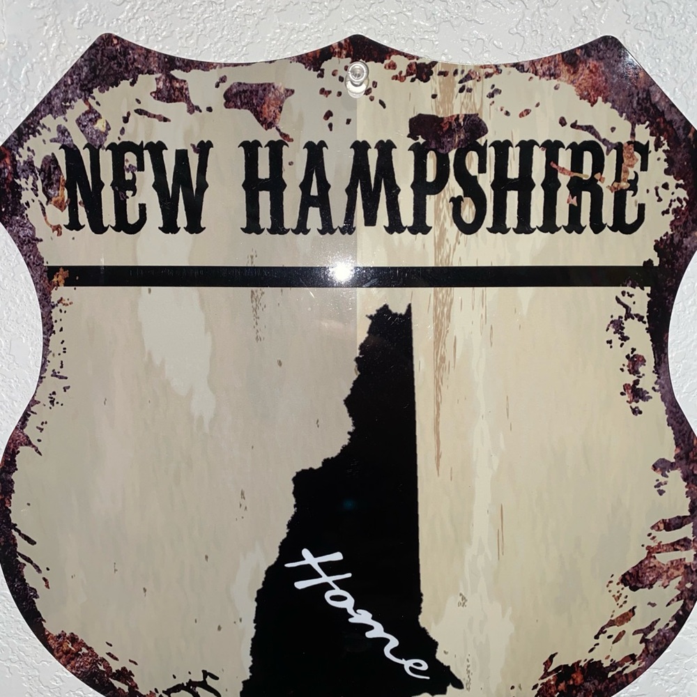 New Hampshire Home Wall Decor Sign